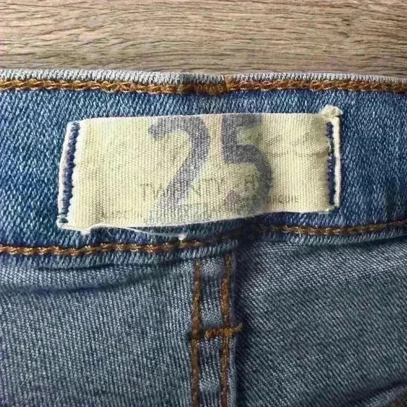 Free People Great Heights Frayed Fringe Skinny Jeans 25 - Picture 6 of 11